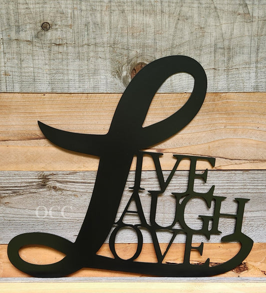 Live Laugh Love Metal Art