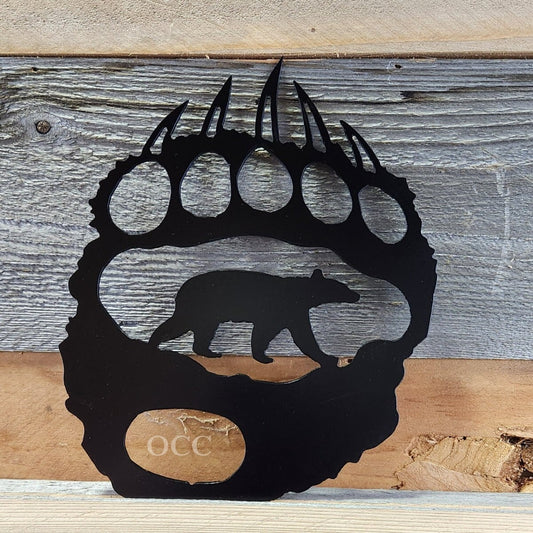 Bear Paw Metal Art