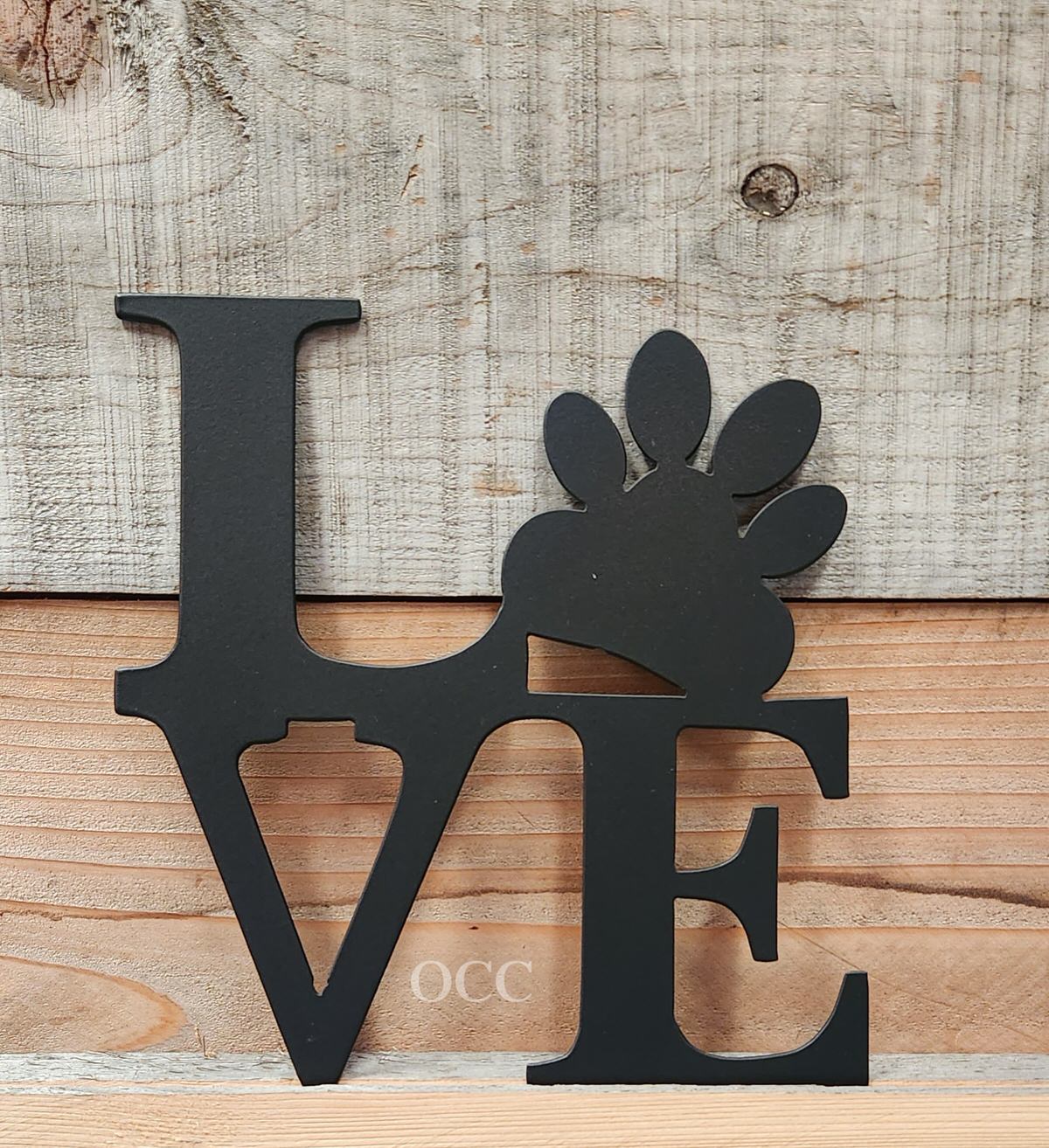 Love Paw Metal Art