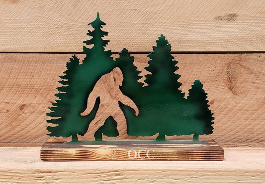 Bigfoot Forest Dyed Metal Art