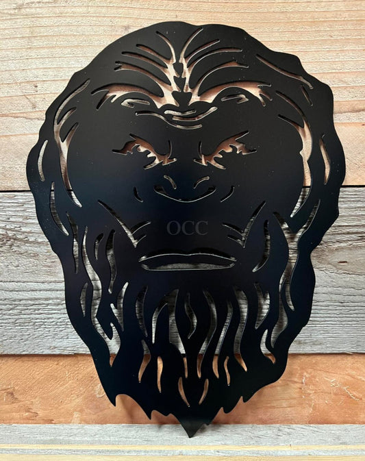 Bigfoot angry face Metal Art